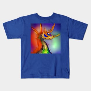 Rainbow Seahorse Dragon Kids T-Shirt